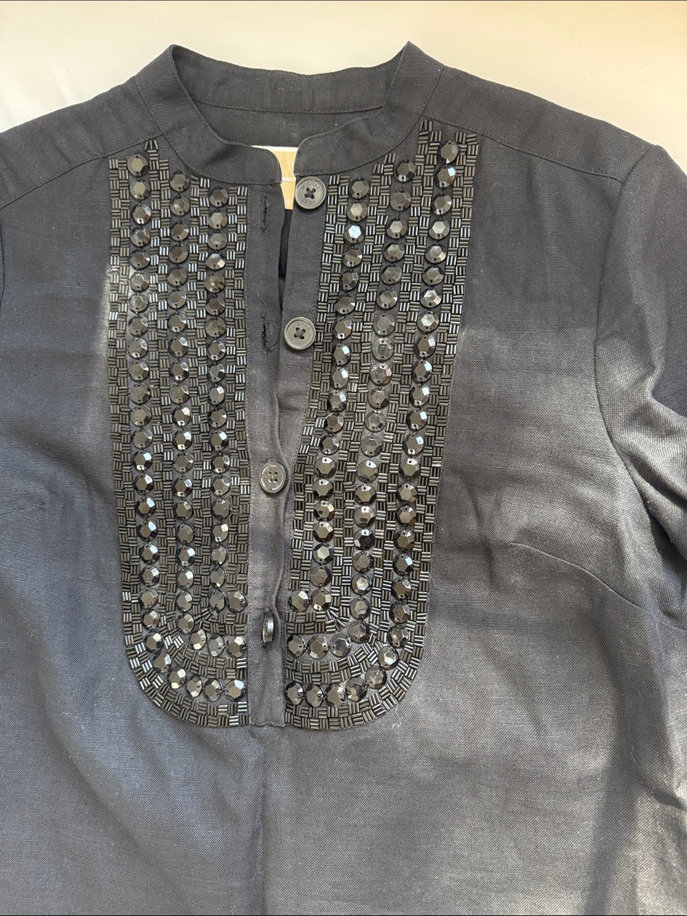 MICHAEL KORS Embellished Black Women's dress
